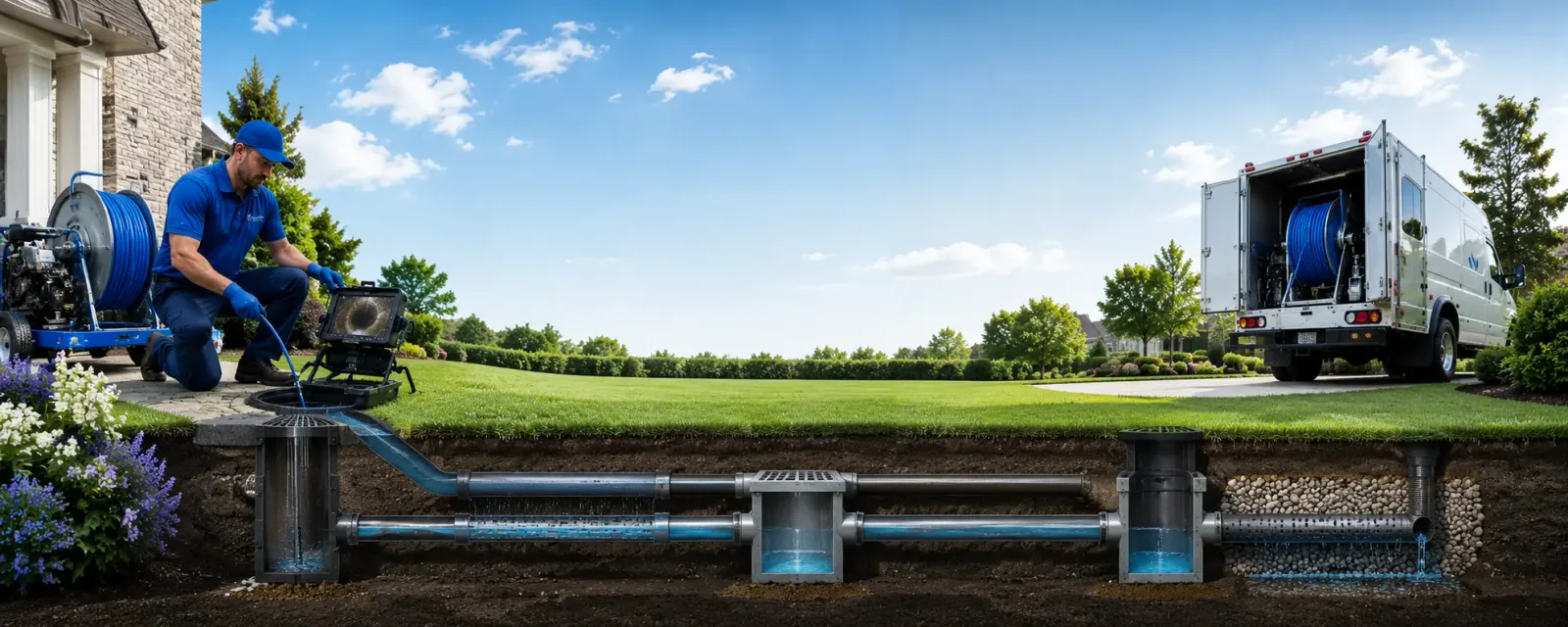 Outdoor drain cleaning information for Yatesville, GA